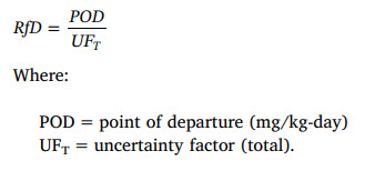 oral RfD derivation