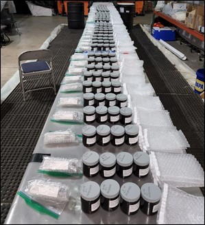 Hundreds of samples collected each day. Scribe outputs include the sample labels associated with each sample and then the generation of chain of custody forms